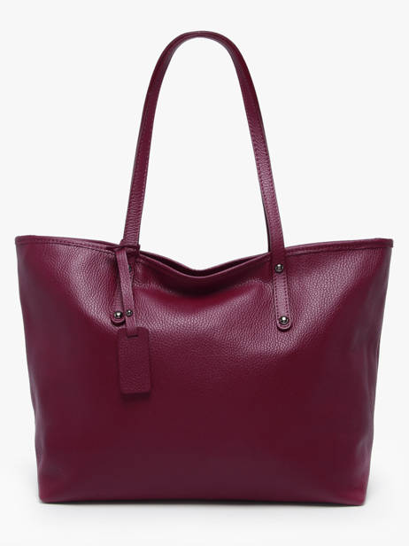 Schoudertas A4 Formaat Caviar Leder Milano Rood caviar CA19111N